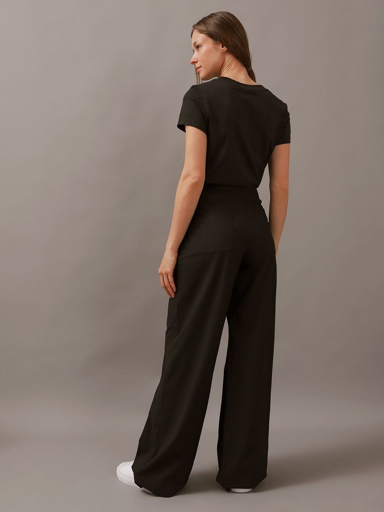 Pantalon Wide Leg Knit Negro Calvin Klein-2