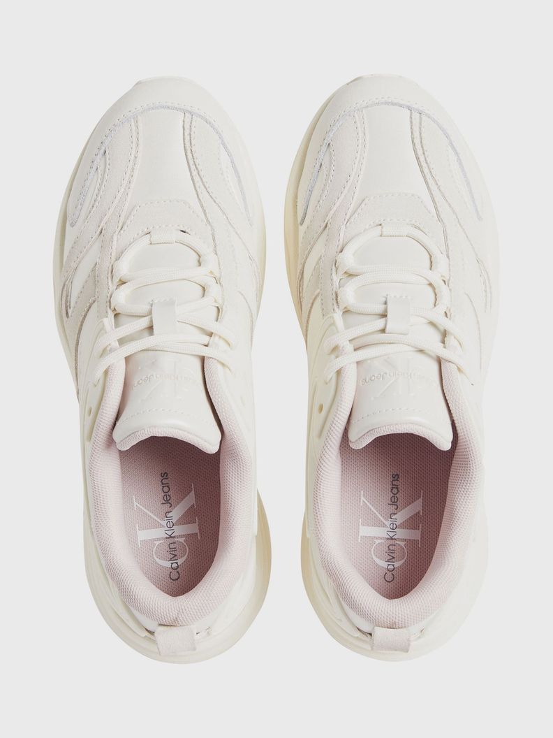 Zapatillas Tennis Low Lace Ml Mix Blanco Calvin Klein-2