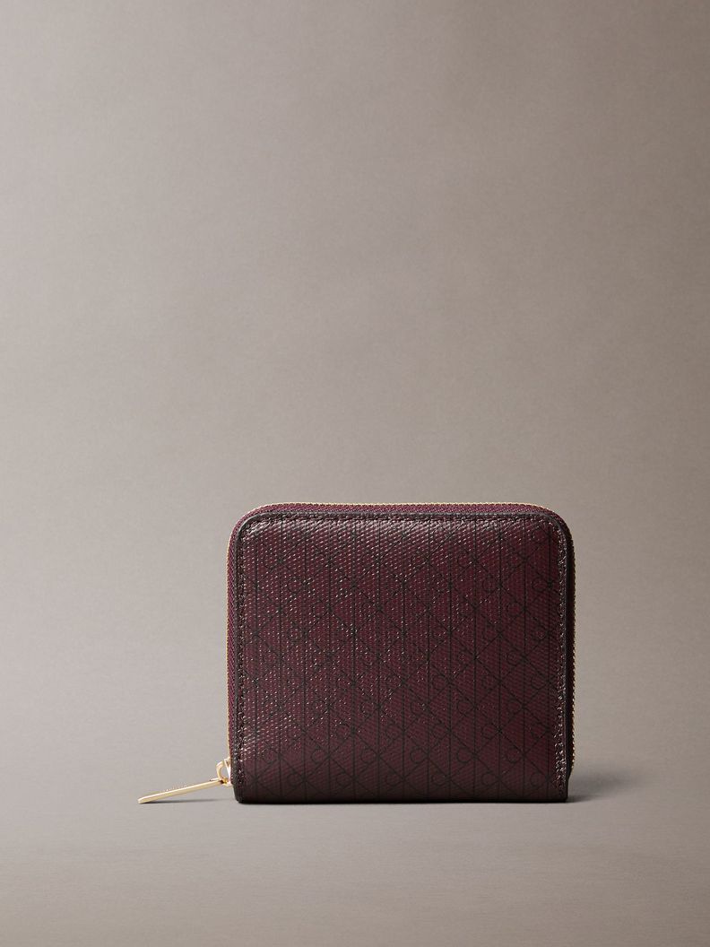 Billetera con Estampado D Monograma Marron Calvin Klein Cafe