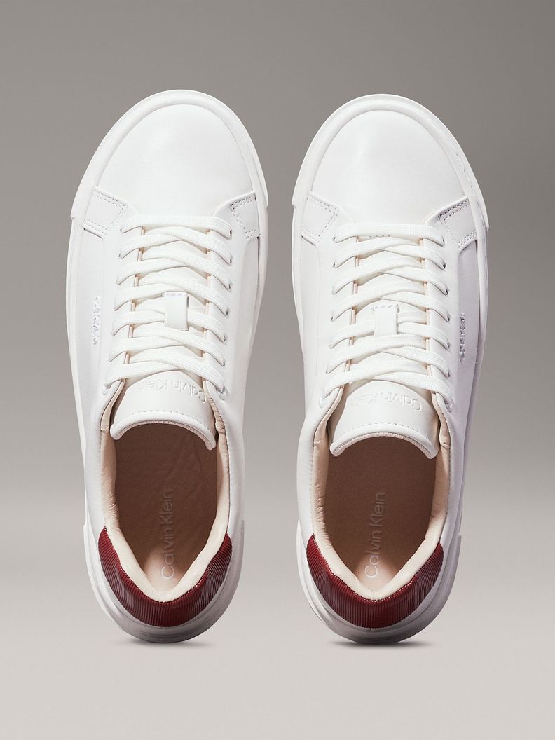 Zapatillas de Cuero Cupsole Lace Up Blanco Calvin Klein-2