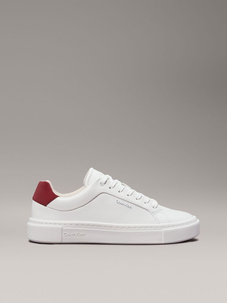 Zapatillas de Cuero Cupsole Lace Up Blanco Calvin Klein-4