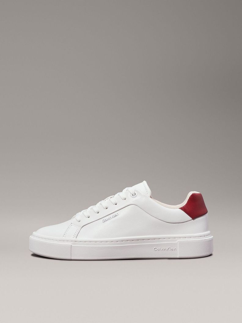 Zapatillas de Cuero Cupsole Lace Up Blanco Calvin Klein-5