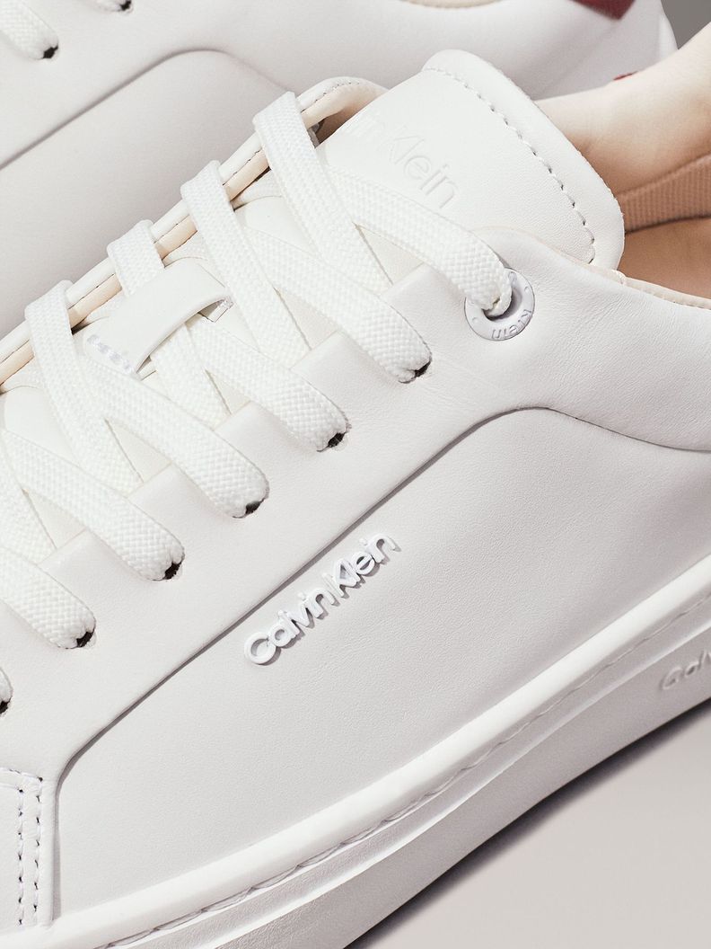 Zapatillas de Cuero Cupsole Lace Up Blanco Calvin Klein-6