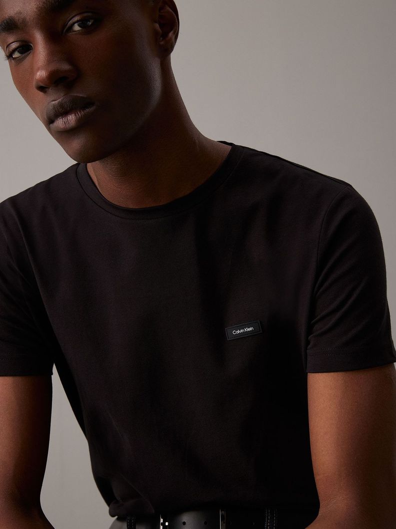 Polera Stretch Slim Fit Negro Calvin Klein-3