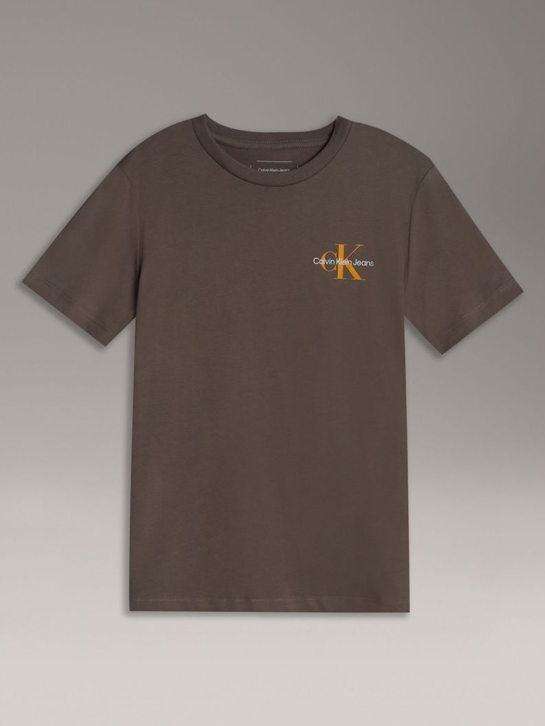 Polera Niño Chest Monologo Café Calvin Klein-0
