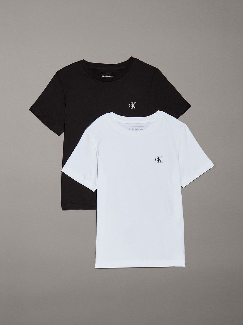 Pack 2 Poleras Niño Monogram Multicolor Calvin Klein-0