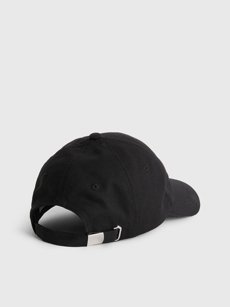 Gorra de algodón orgánico Negro Calvin Klein-1