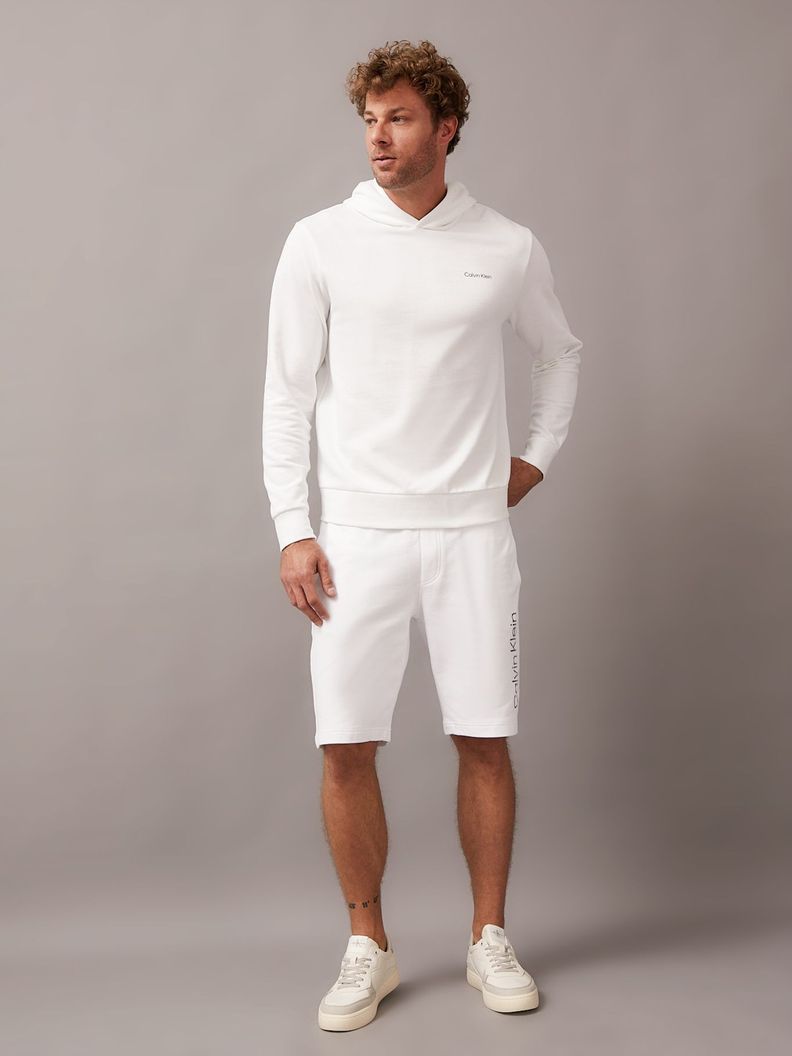 Polerón con Gorro Angled Back Logo Blanco Calvin Klein-1