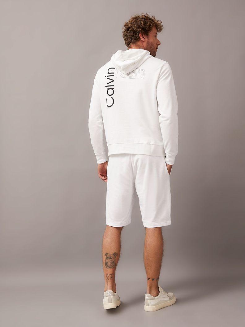 Polerón con Gorro Angled Back Logo Blanco Calvin Klein-2
