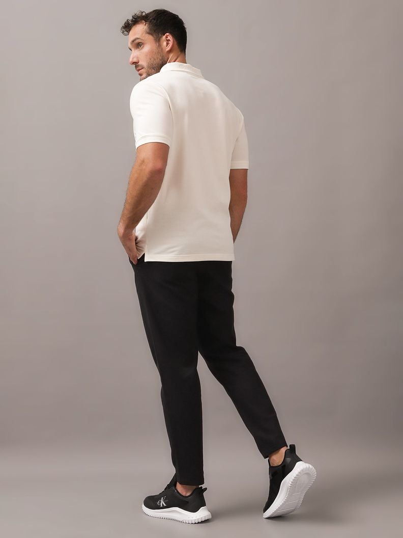Polo Thermo Tech Logo Blanco Calvin Klein-2