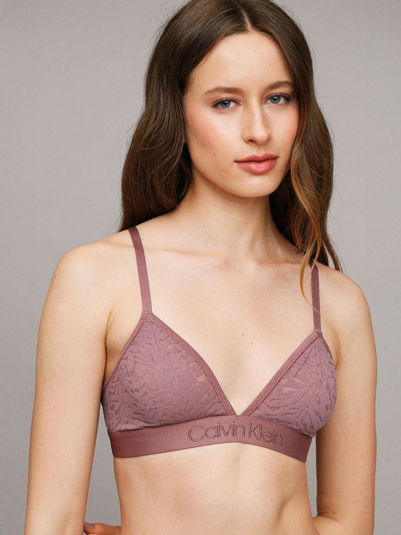 Bralette Triangulo Intrinsi-Unlined Morado Calvin Klein S