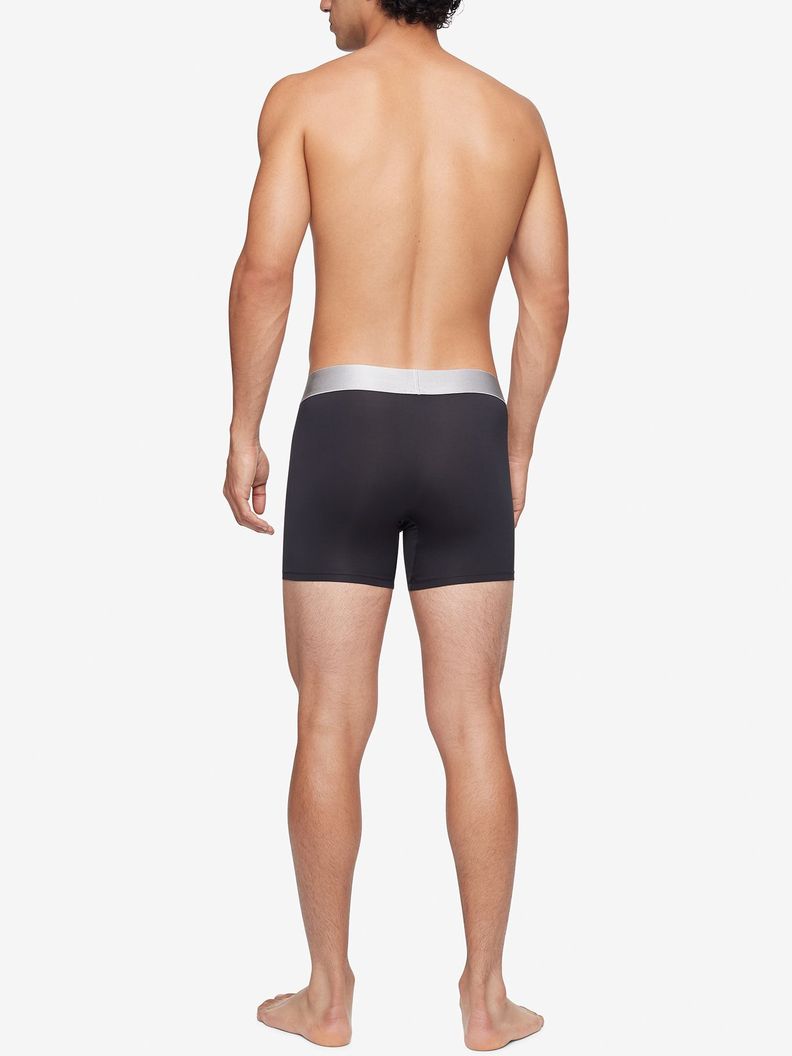 Pack 3 Boxers Largos - Steel Micro Negro Calvin Klein-2
