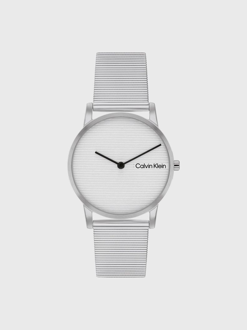 Reloj Linear Dial Mesh Plateado Calvin Klein-0