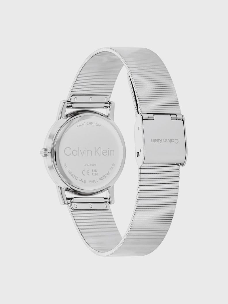 Reloj Linear Dial Mesh Plateado Calvin Klein-1