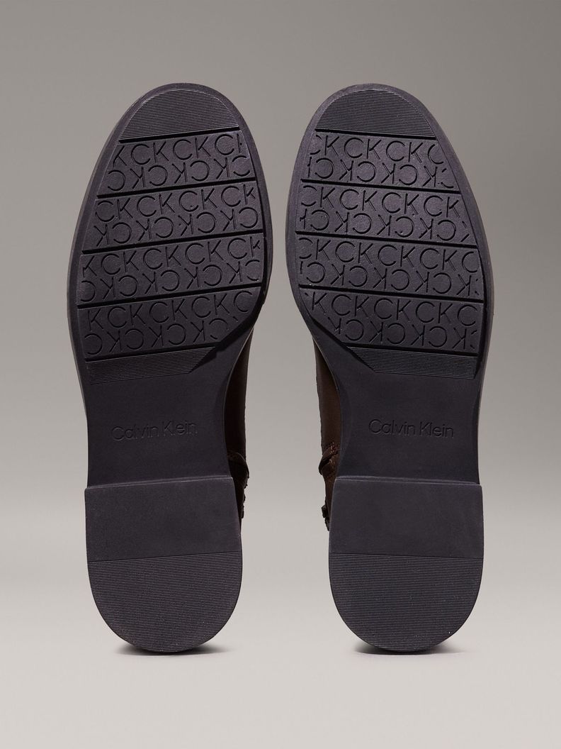 Botas Flat Combat Café Calvin Klein-3