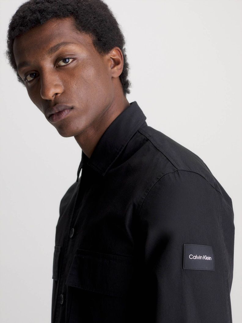 Sobrecamisa de sarga Negro Calvin Klein-3