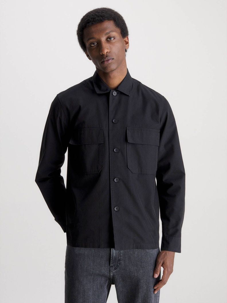 Sobrecamisa de sarga Negro Calvin Klein-0