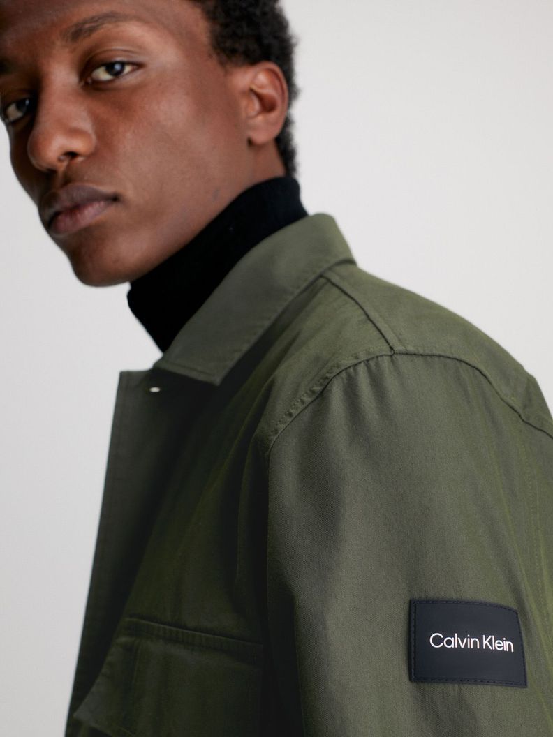Sobrecamisa Cotton Nylon Verde Calvin Klein-3