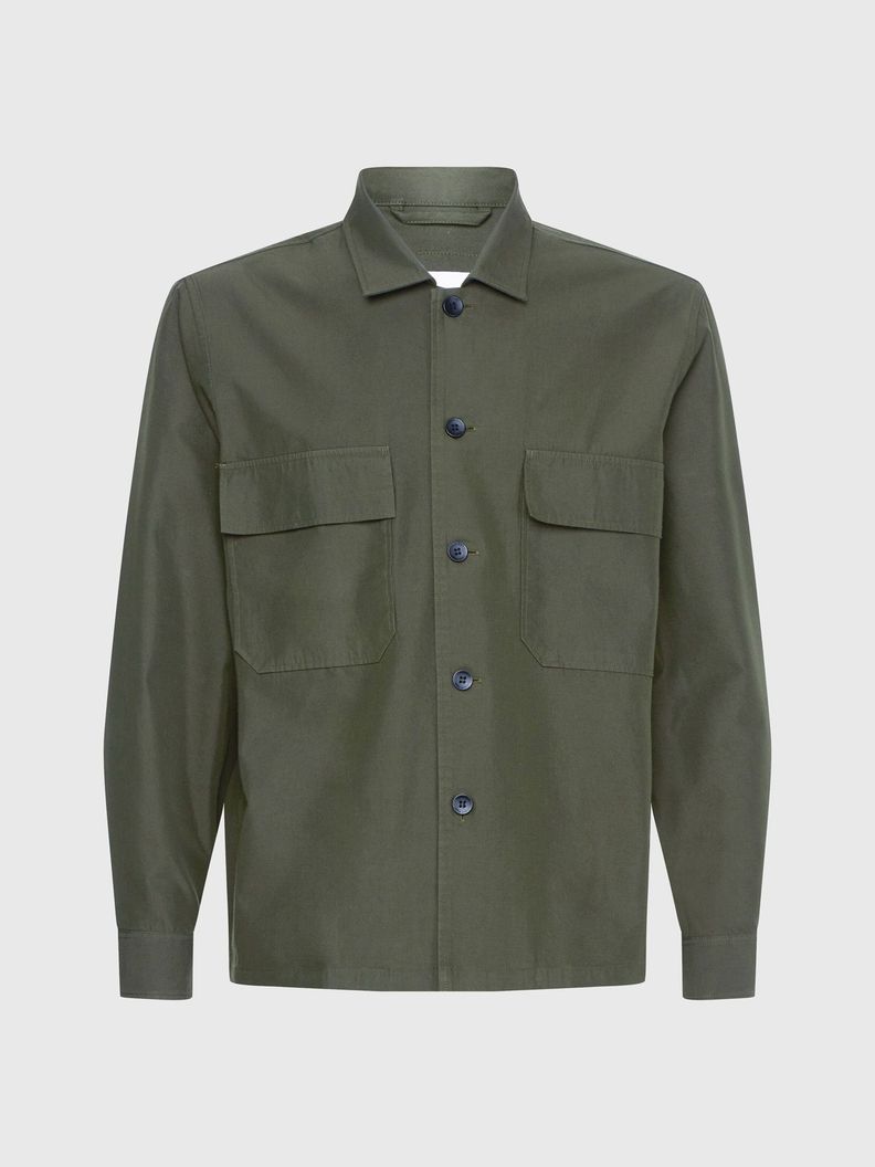 Sobrecamisa Cotton Nylon Verde Calvin Klein-4