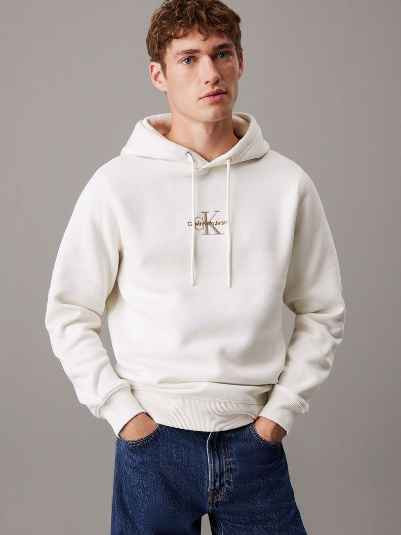 Polerón Gorro Monologo YBI Blanco Calvin Klein-0