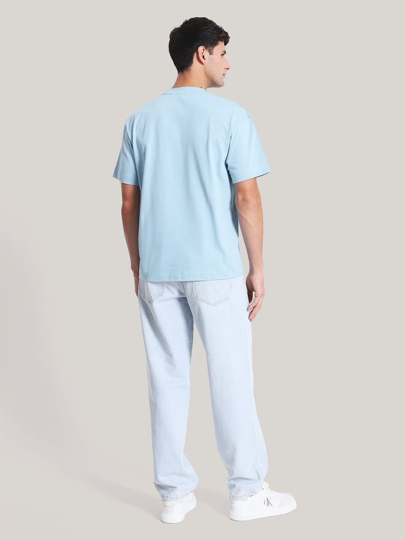 Polera Embroidered Emblem Celeste Calvin Klein-2