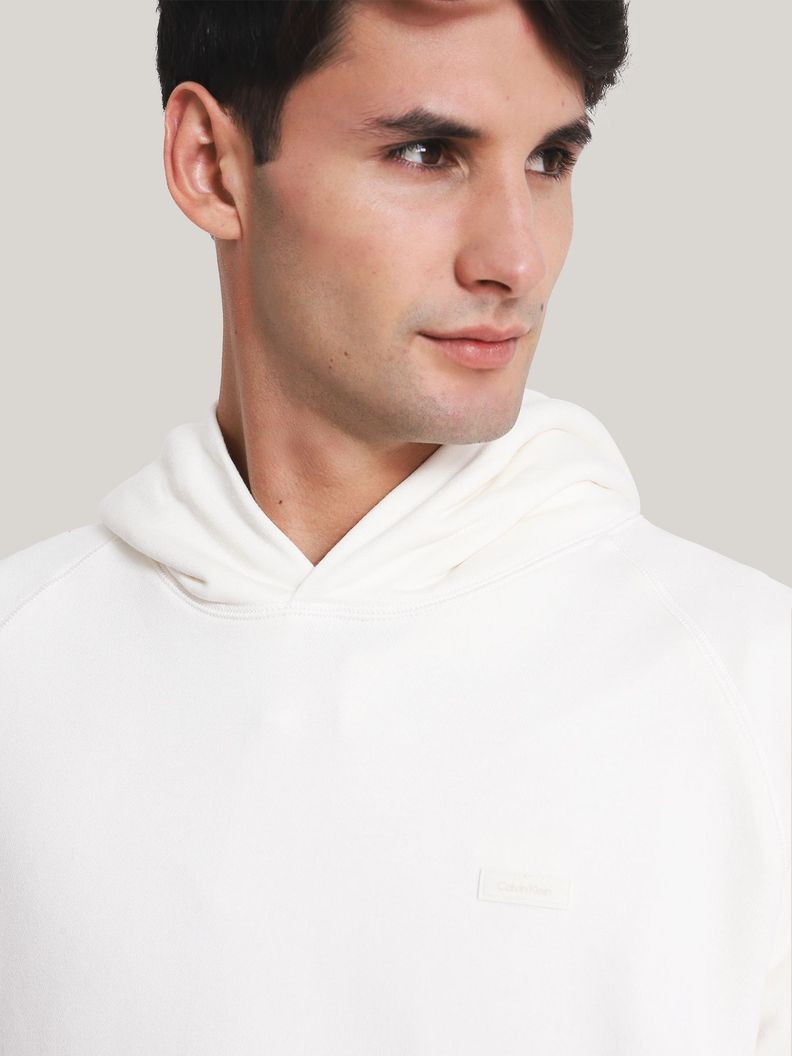 Polerón con Gorro Soft Cotton Modal Blanco Calvin Klein-3