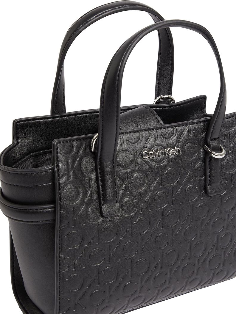 Bolso tote mini reciclado Negro Calvin Klein-2