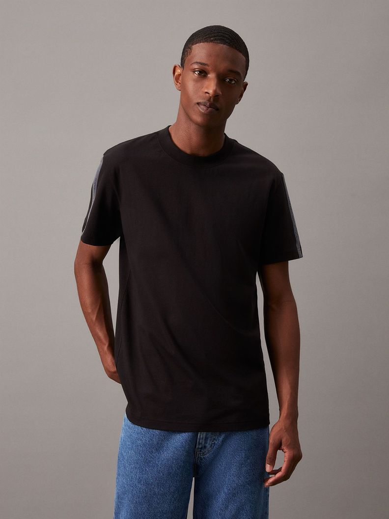 Polera Logo Tape Negro Calvin Klein-0