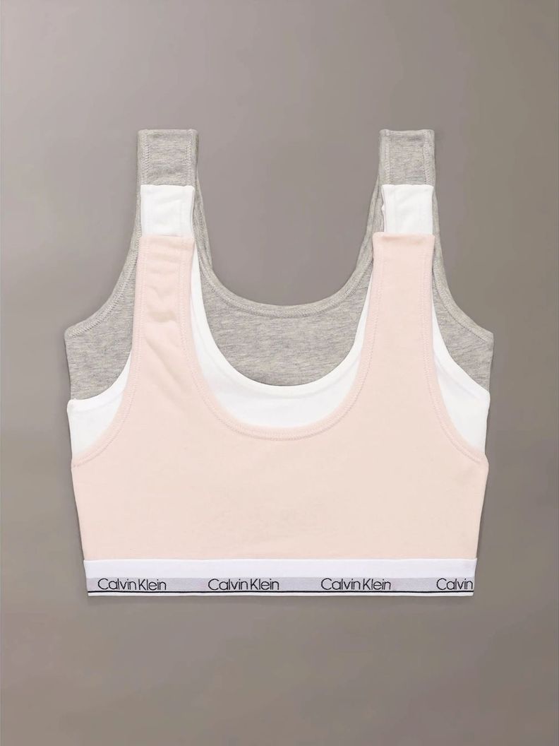Pack 3 Bralettes Cotton Nina Multicolor Calvin Klein Surtido S