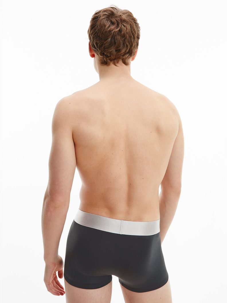 Pack 3 Boxers Cortos - Steel Micro Negro Calvin Klein-2