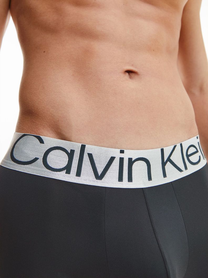 Pack 3 Boxers Cortos - Steel Micro Negro Calvin Klein-3