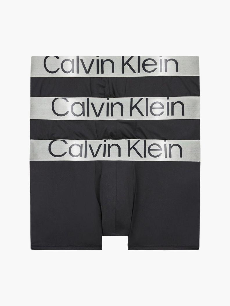 Pack 3 Boxers Cortos - Steel Micro Negro Calvin Klein-0