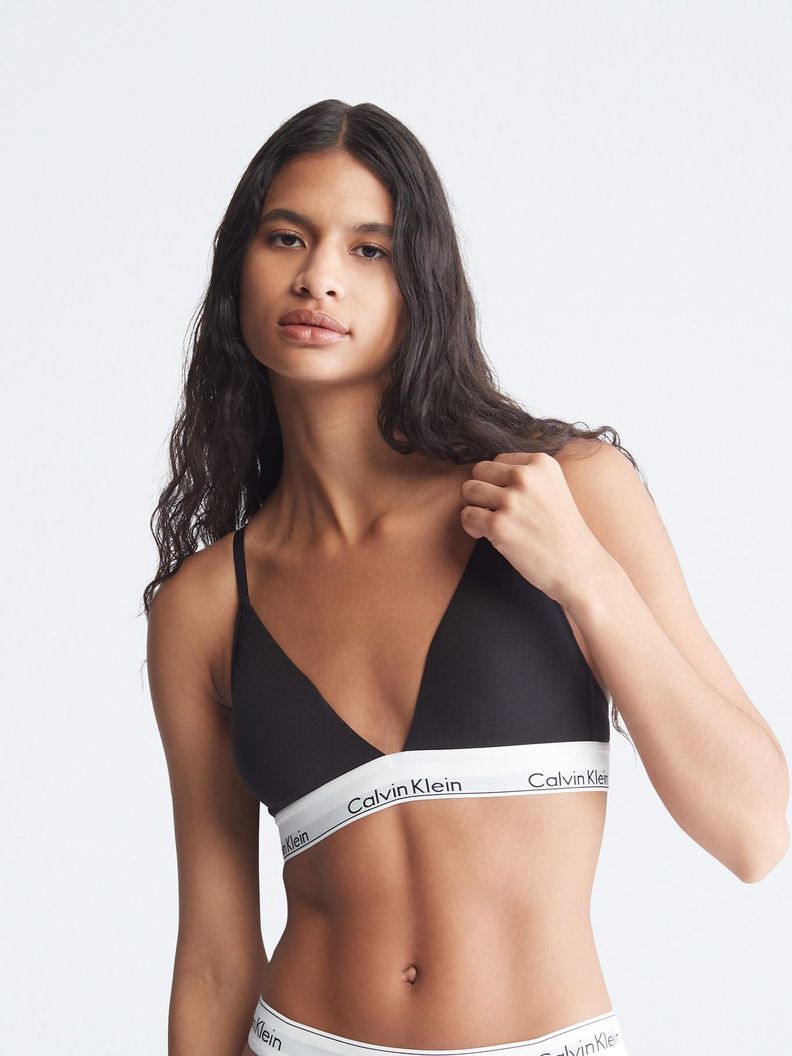 Sujetador triángulo Negro Calvin Klein-0