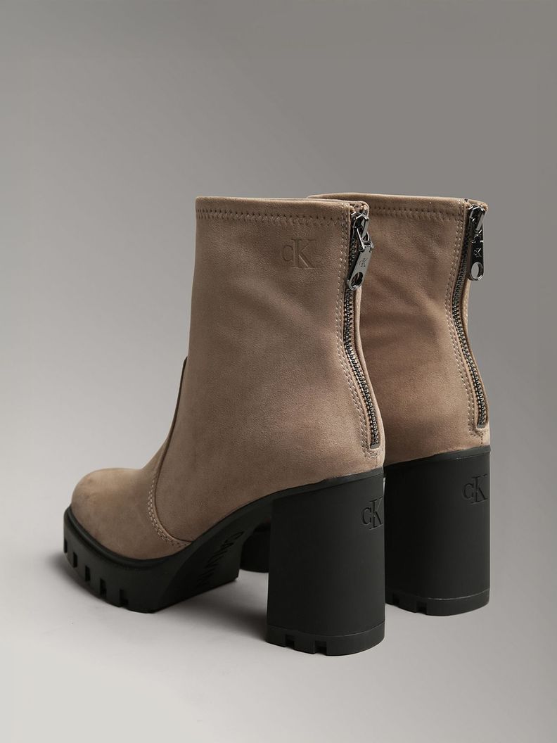 Botas Heel Platform Zip Beige Calvin Klein-1