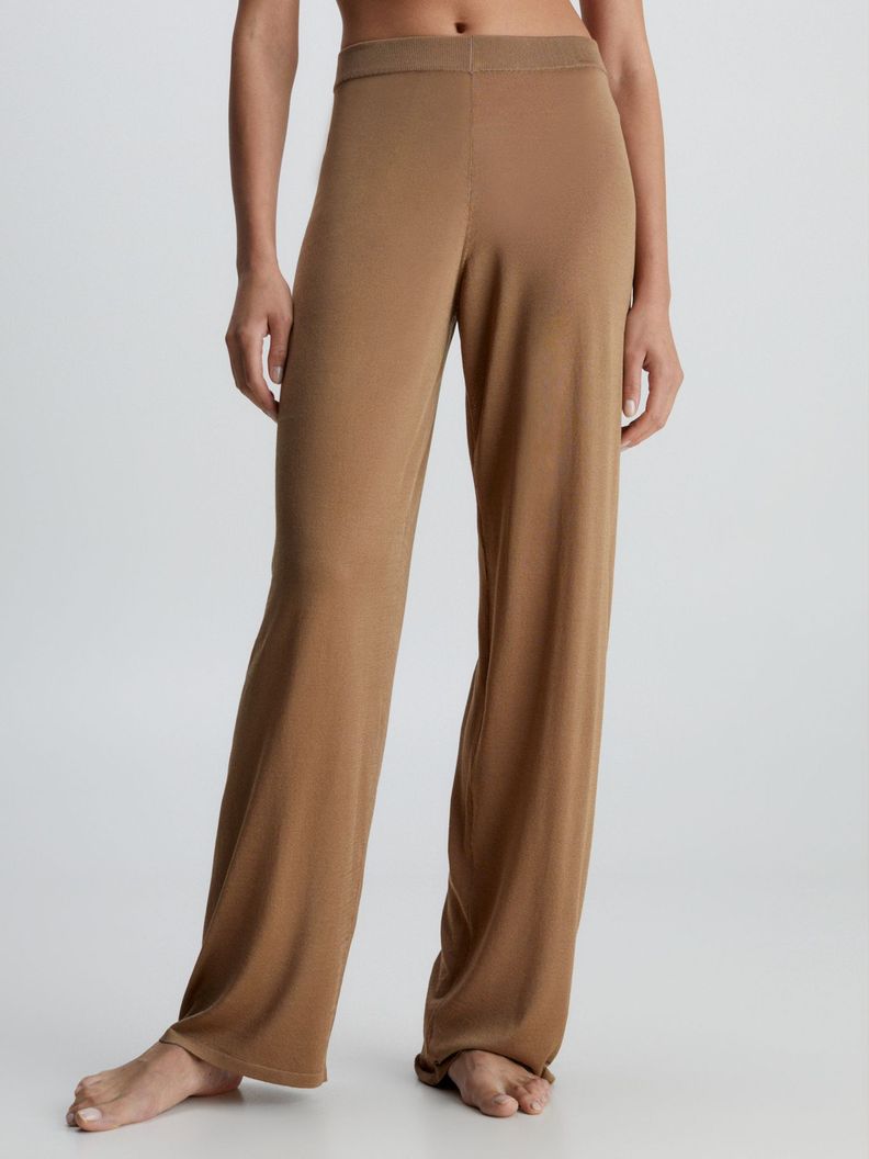 Pantalón Pijama Fine Knit Café Calvin Klein-0