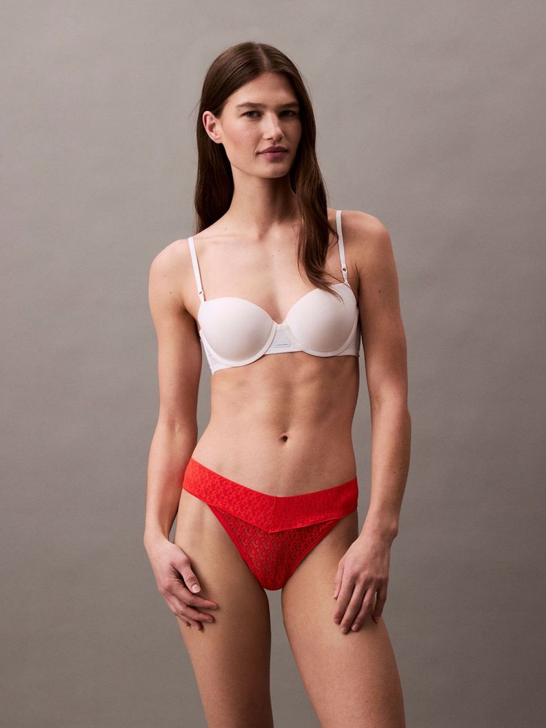 Colaless Icon Logo Lace Rojo Calvin Klein S