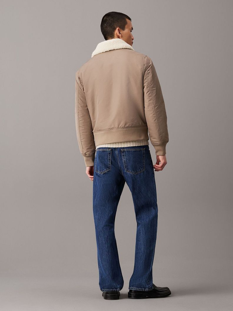 Chaqueta Aviator Sherpa Beige Calvin Klein-2