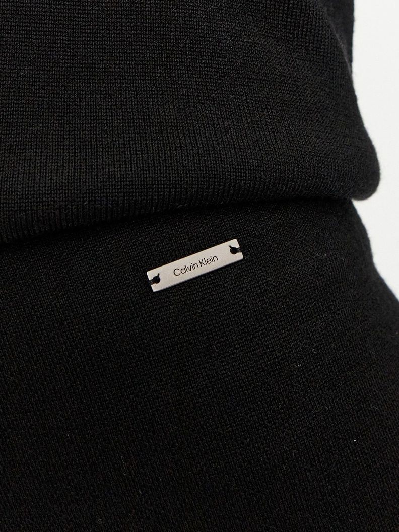 Pantalones Wool Blend Negro Calvin Klein-2