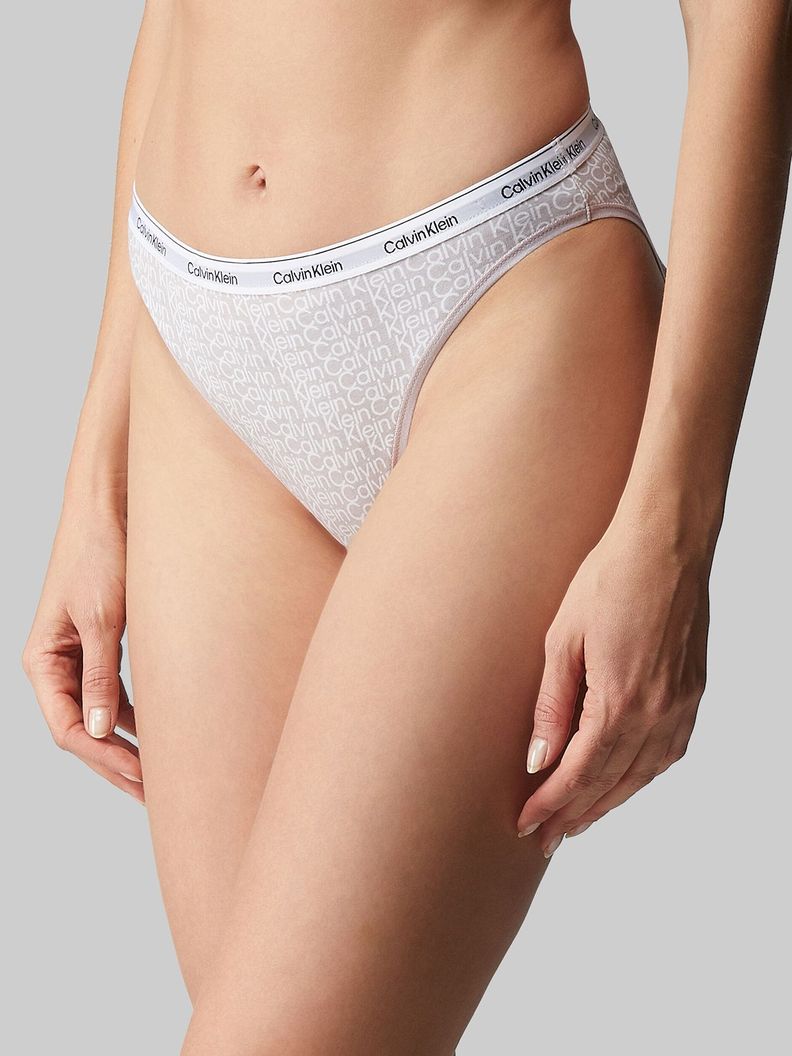 Calzón Bikini Modern Logo Beige Calvin Klein-0