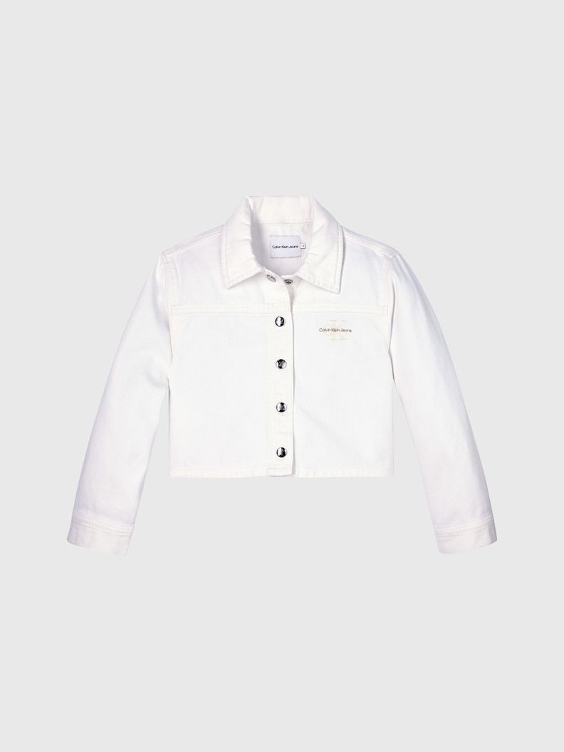 Chaqueta Niña White Button Blanco Calvin Klein-4