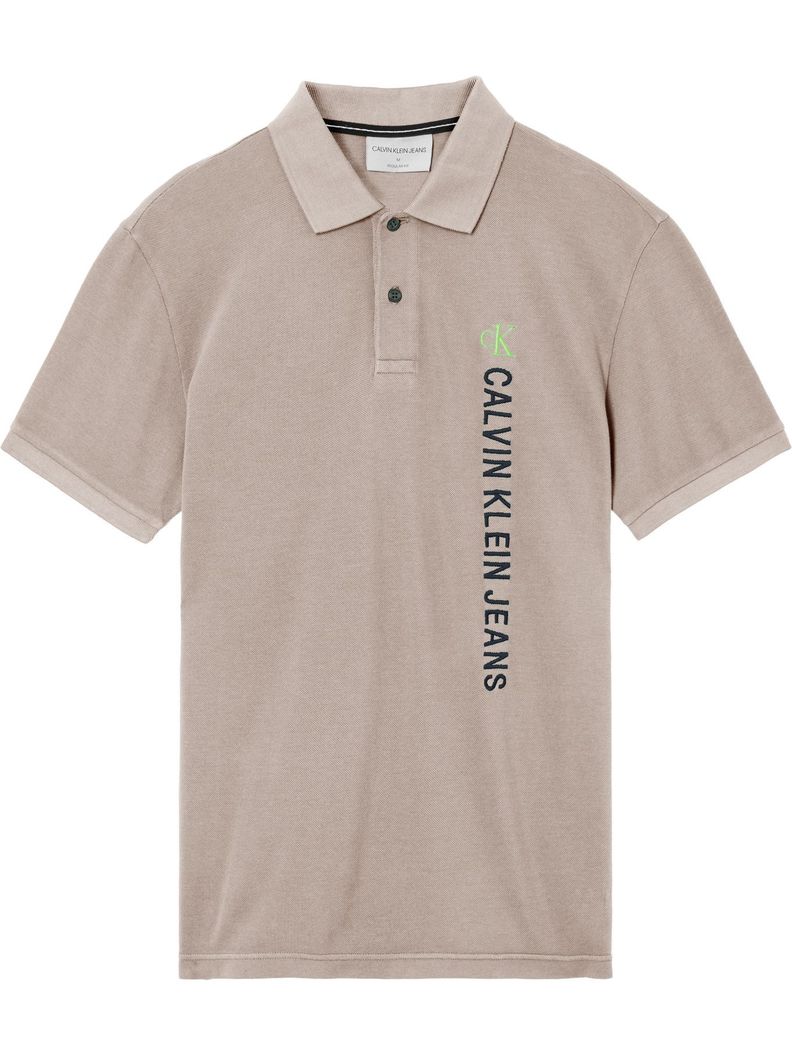 Polo Washed Instit Gris Calvin Klein