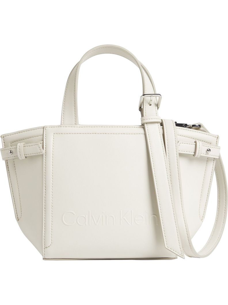 Cartera Minimal Hardware Blanco Calvin Klein
