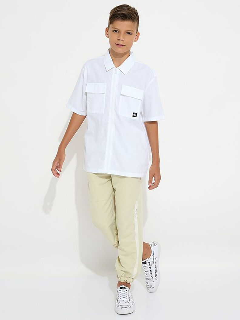 Camisa Niño Popeline Blanco Calvin Klein-1