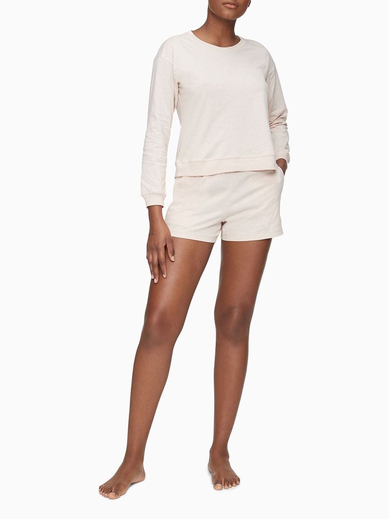 Short Pijama Form Crema Calvin Klein-1