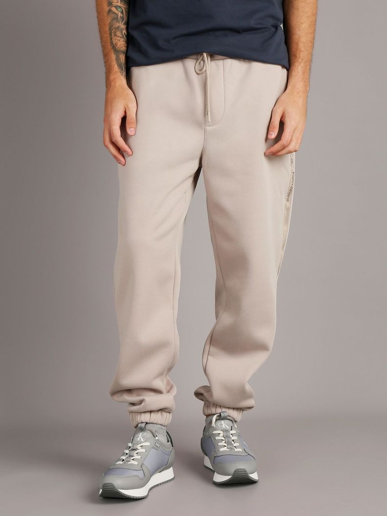 Jogger Logo Tape Beige Calvin Klein-0