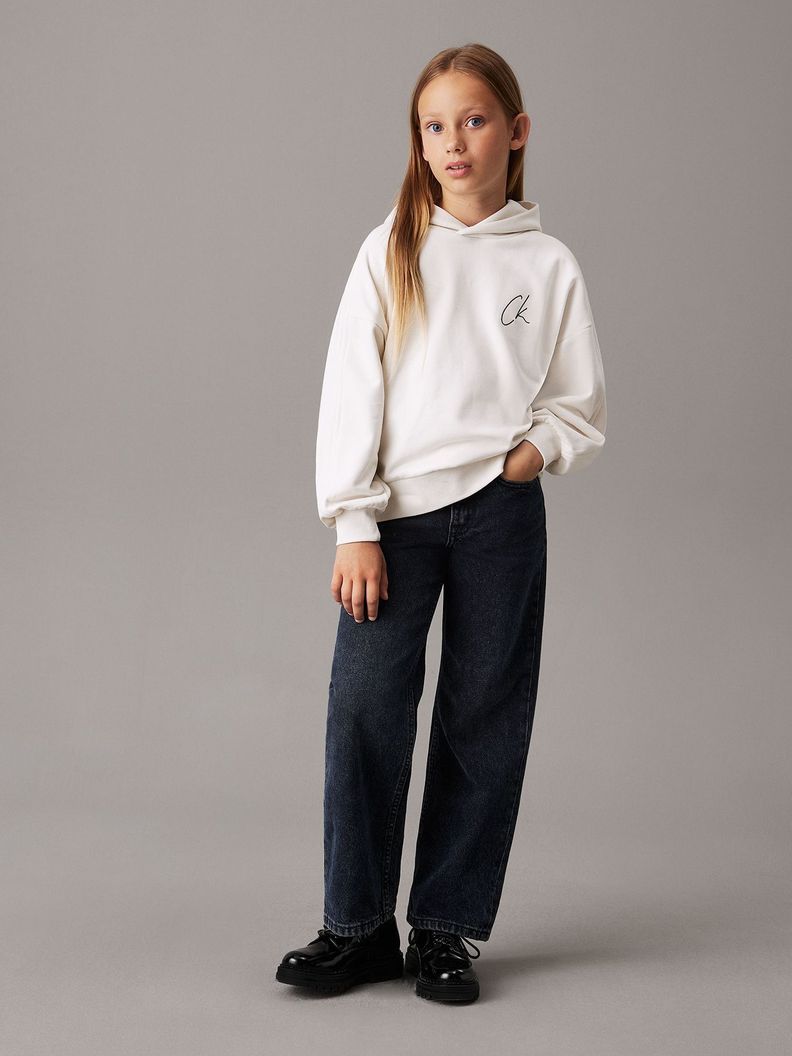 Polerón Niña Signage Comfort Blanco Calvin Klein-1