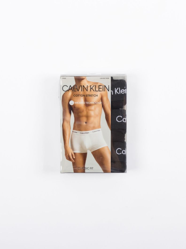 Pack 3 Bóxers New Cotton Stretch Negro Calvin Klein-1