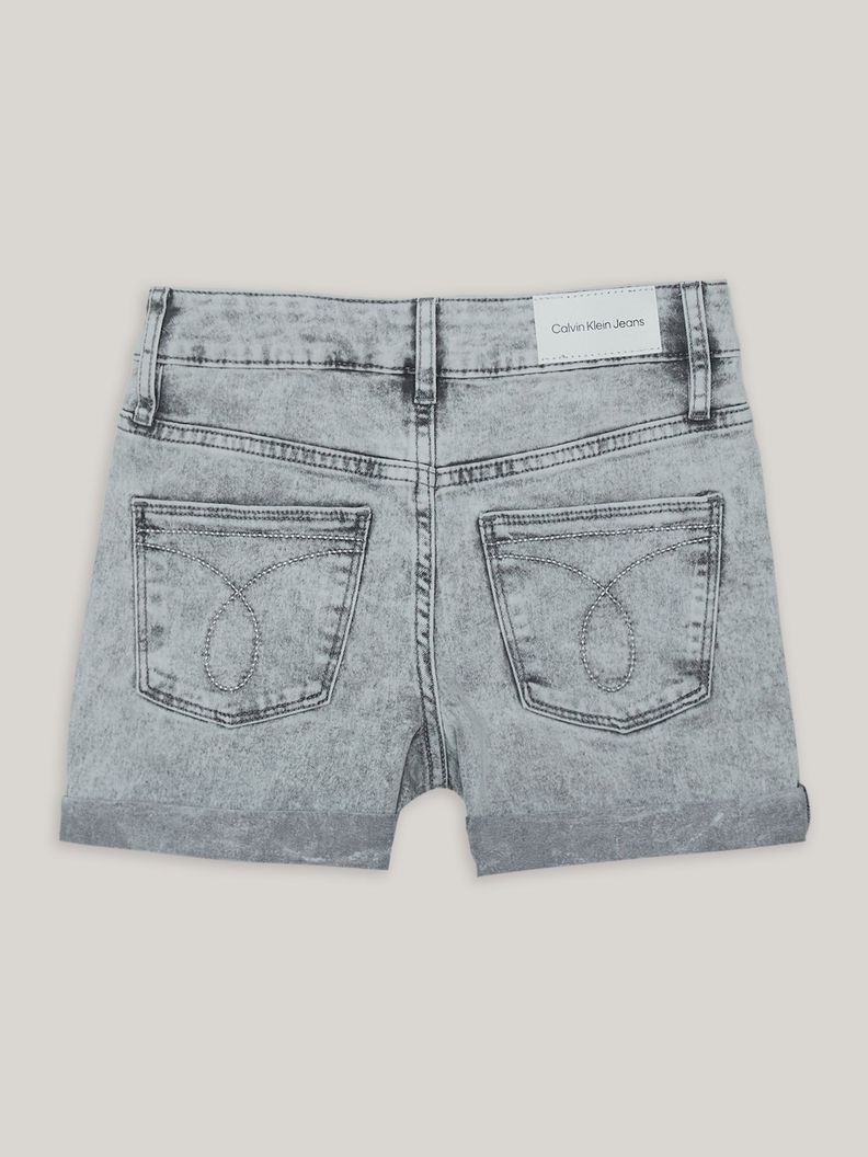 Short Denim Niña Cuffed Gris Calvin Klein-1