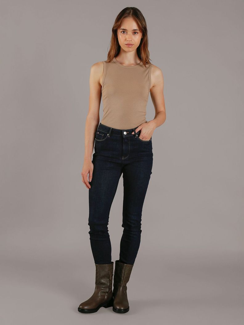 Sweater Modal Rib Café Calvin Klein-1