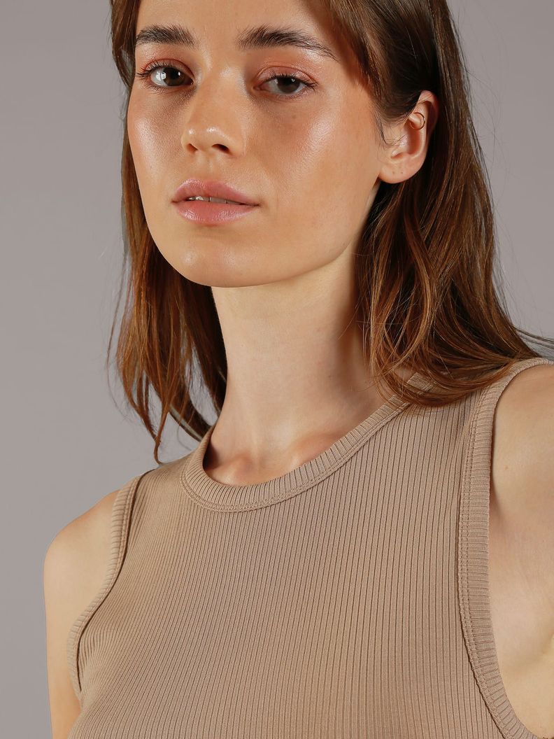 Sweater Modal Rib Café Calvin Klein-3